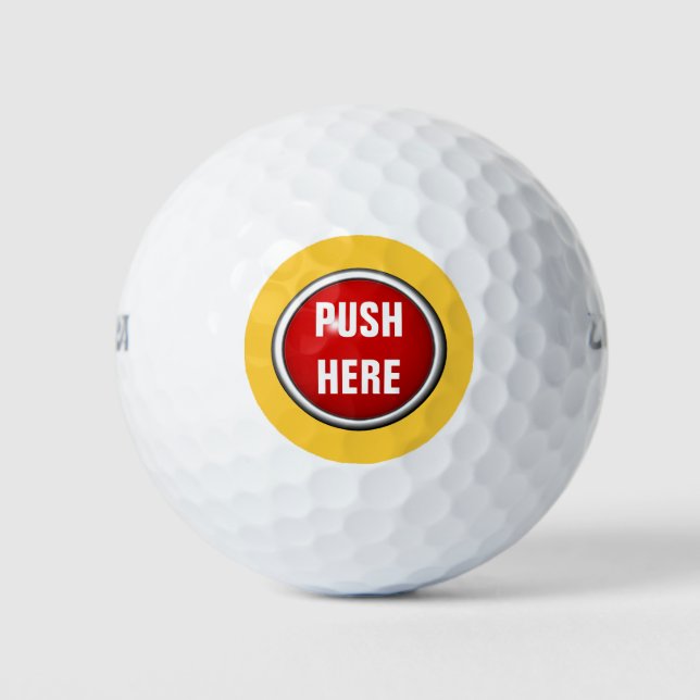 bei Notstoß hier Golfball (Vorderseite)