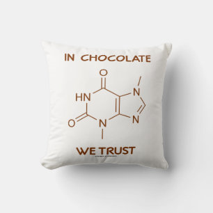 Bei Schokolade vertrauen wir auf Theobrominmolekül Kissen