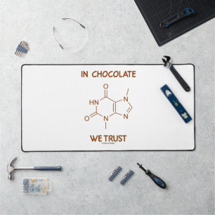 Bei Schokolade vertrauen wir auf Theobrominmolekül Schreibtischunterlage