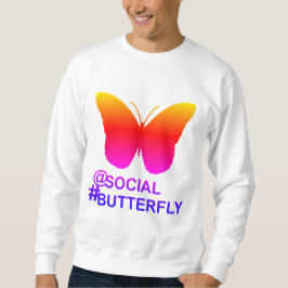Bei Social Hashtag Butterfly [Hyper-Filter-Remix] Sweatshirt
