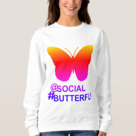Bei Social Hashtag Butterfly [Hyper-Filter-Remix] Sweatshirt