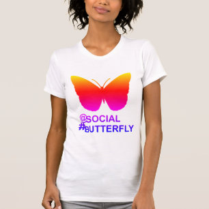 Bei Social Hashtag Butterfly [Hyper-Filter-Remix] T-Shirt