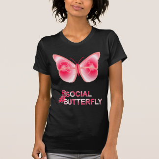 Bei Social Hashtag Butterfly T-Shirt