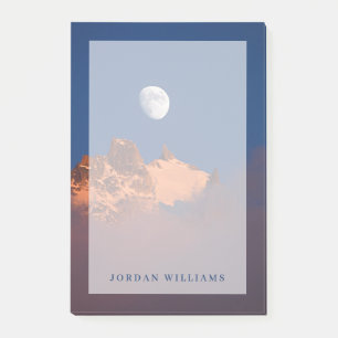 Bei Sonnenaufgang Aiguille du Plan Chamonix, Fra Post-it Klebezettel