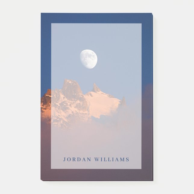 Bei Sonnenaufgang | Aiguille du Plan Chamonix, Fra Post-it Klebezettel (Vorderseite)