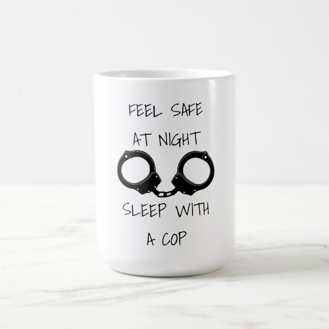 Bei Spaß der Nachtpolizei sicher sein Kaffeetasse (Mittel)