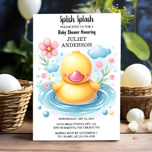Bei Toy Pool Foam Bash Twin Rubber Duck Baby Duck Einladung