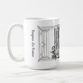Bei Uns Personalisierter Familienname Französisch Kaffeetasse