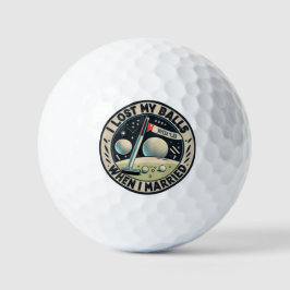 Bei verheirateten Kugeln verloren | Lustigen Sprüc Golfball