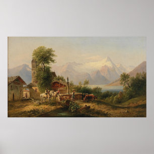Bei Zell am See - Emil Barbarini Poster