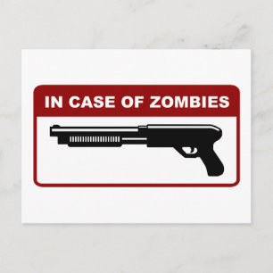 bei Zombies Postkarte