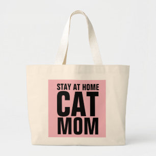 BEI ZUHAUSE CAT-MAMA-TASCHE bleibe Jumbo Stoffbeutel