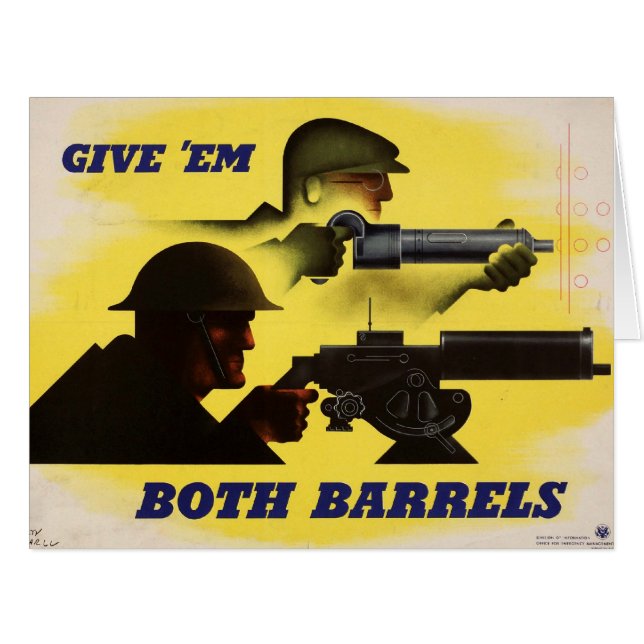 Beide Barrels, Militär und Industrie, Kriegsbemühu (Vorderseite (Horizontal))