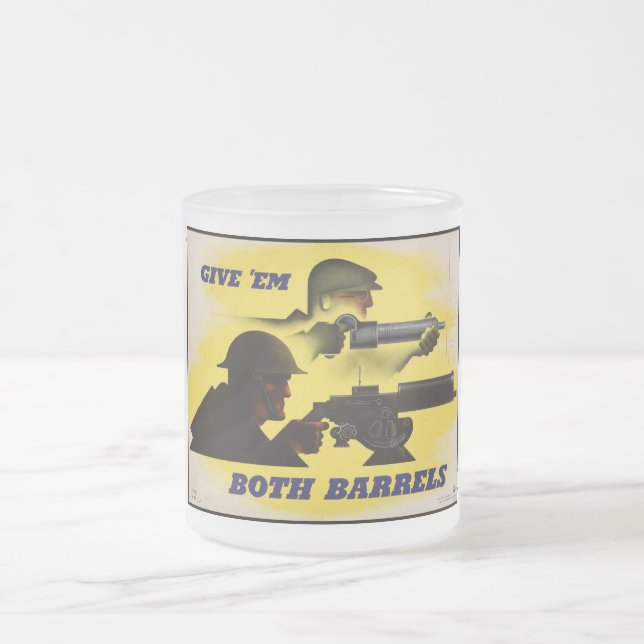 Beide Barrels, Militär und Industrie, Kriegsbemühu Mattglastasse (Mittel)