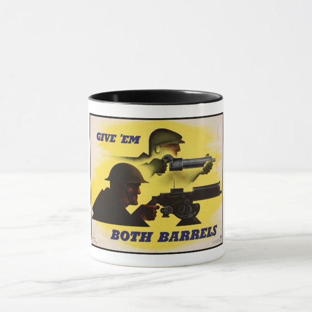 Beide Barrels, Militär und Industrie, Kriegsbemühu Tasse (Zentrum)