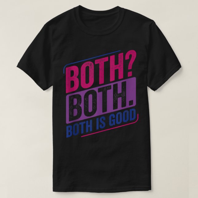 Beide Bi Pride Bisexual Bisexuelle Bisexualität Fl T-Shirt (Design vorne)