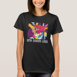 Beide klingen gut Bi Bisexual Rainbow Pride Bisexu T-Shirt