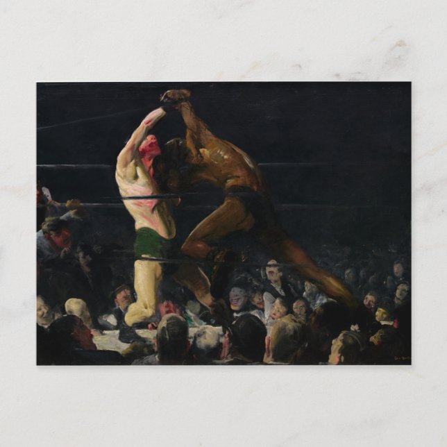 Beide Mitglieder dieses Club George Bellows Postkarte (Vorderseite)