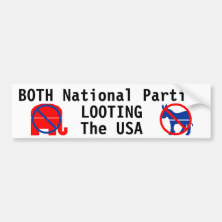 BEIDE NATIONALE PARTY MIT Sitz in den USA Autoaufkleber