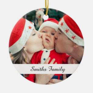 Beide Seiten Foto-Ziergegenstände für Familien Keramik Ornament