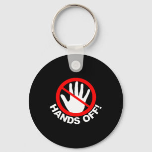 (beide Seiten) Hände aus Protest lustig Vintag Schlüsselanhänger
