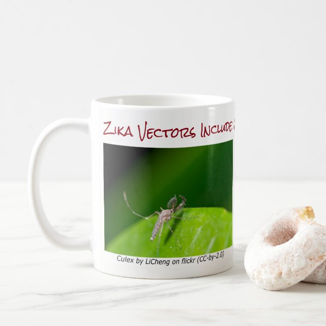 Beide sind Zika vektorTasse durch RoseWrites Kaffeetasse (Mit Donut)
