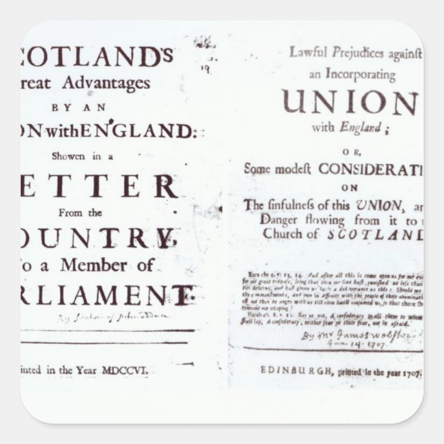 Beiderseitig angebrachte Ampullen Quadratischer Aufkleber (Vorderseite)