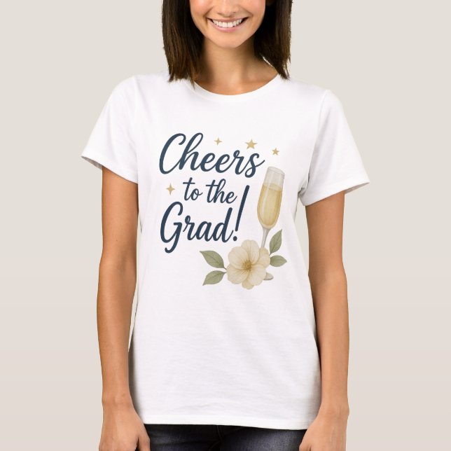 Beifall auf den Grad-Sticker - Abschluss T-Shirt (Vorderseite)