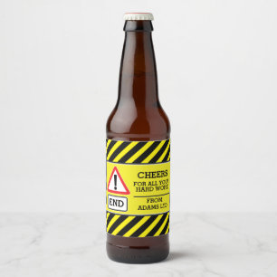 Beifall-Bauarbeiterendenzeichen-Bieraufkleber Bierflaschenetikett
