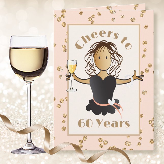 Beifall bis 60 für ihren Glitzer Glam Birthday Karte (Von Creator hochgeladen)