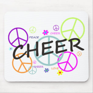 Beifall farbige Friedenszeichen Mousepad