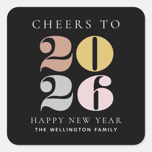 Beifall für 2023 Neujahrsnacht auf der Sticker für (Vorderseite)
