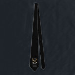 Beifall für 50 Jahre modernes Schwarz und Gold Krawatte<br><div class="desc">Modernes Glitzer Schwarz und Gold 50. Geburtstagsgeschenk. Teil einer eleganten Sammlung.</div>