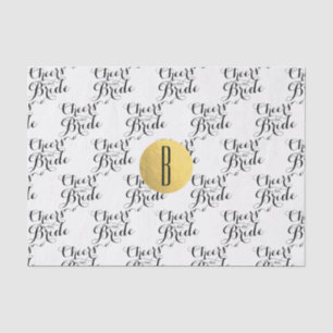 Beifall für das Bride Custom Monogram Brautparty Seidenpapier