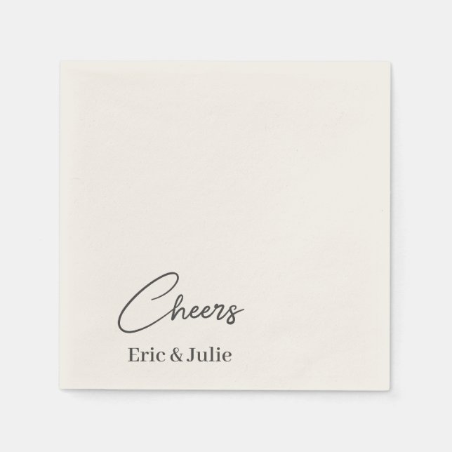 Beifall für das Cocktailpapier "Napkin" von Braut  Serviette (Vorderseite)