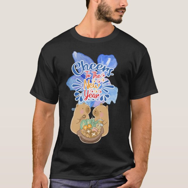 Beifall für den neuen Capybara Hotspot T-Shirt (Vorderseite)