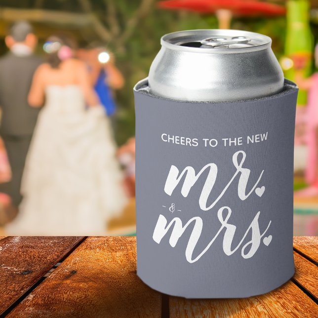 Beifall für den neuen Herrn & Mrs. Wedding Dosenkühler (Cheers To The New Mr. & Mrs. Wedding Can Cooler)