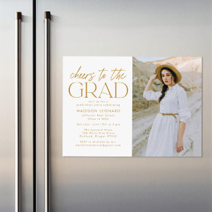 Beifall für die Graduation Party des Grand Gold Fo Magneteinladung