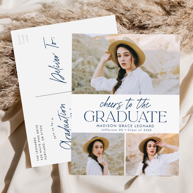 Beifall für die Graduierungspartei Grad 3 der Mari Einladungspostkarte (Von Creator hochgeladen)