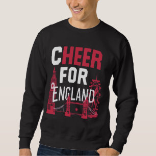 Beifall für England 2024 Unterstützer Patriotic En Sweatshirt