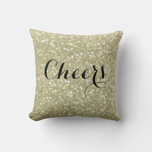 Beifall-Glittery Goldkissen Kissen