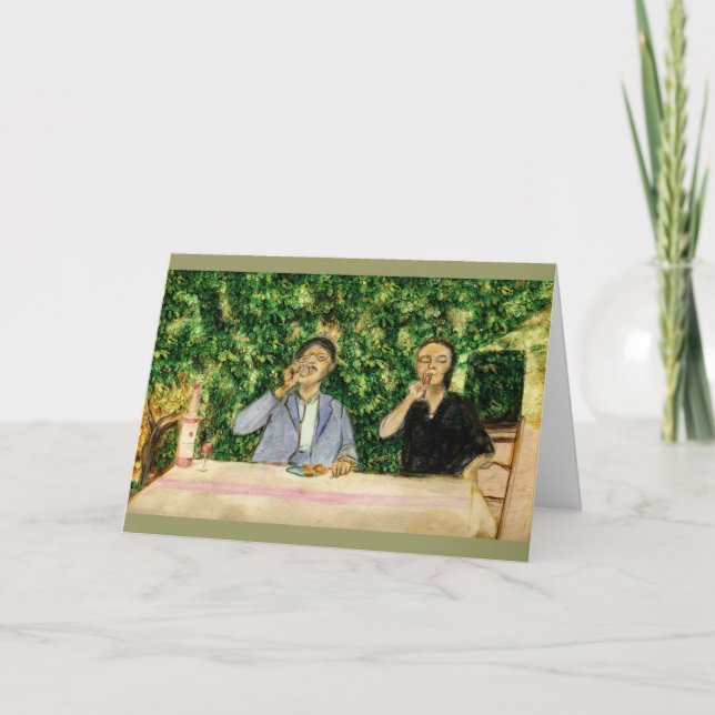 Beifall (in 10 verschiedenen Sprachen) Dankeskarte (Vorderseite)