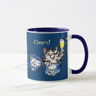 Beifall! Na zdorov'ya! Feiern Sie neue Jahr-Tasse Tasse