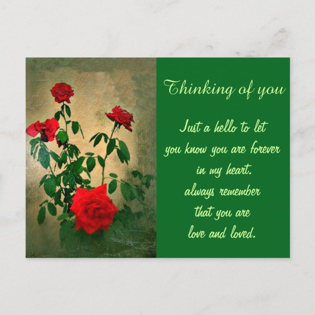 Beifall, Rose der Liebe_ Postkarte (Vorderseite)