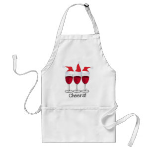 BEIFALL! ROTWEIN-UND WEIHNACHTShut-DRUCK Schürze