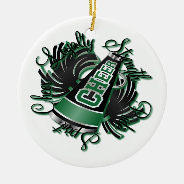 Beifall-schwarze und grüne keramikornament (Vorne)