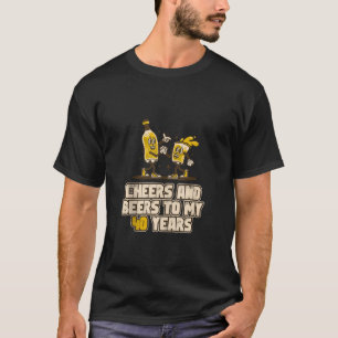 Beifall und Bier für meine 40 Jahre Funny Beer Bir T-Shirt