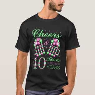 Beifall und Bier für meinen 40-jährigen 40. Geburt T-Shirt