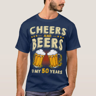 Beifall und Bier für meinen 50-jährigen 50. Geburt T-Shirt