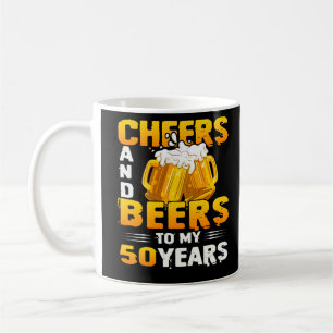 Beifall und Bier zu meinem 50-jährigen 50. Geburt Kaffeetasse